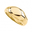 14K Yellow 10.00 MM Metal Fashion Ring