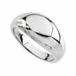 14K White 10.00 MM Metal Fashion Ring