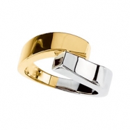 Picture of 14K Yellow White Gold Two Tone Metal Fashion Ring