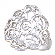 Picture of 14K White Gold Filigree Ring