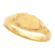 14K Yellow Gold Signet Ring