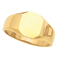 Picture of 14K Yellow Gold Octagon Signet Ring