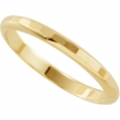 14K Yellow Gold Solitaire Band