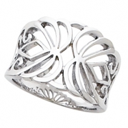 Picture of 14K White Gold Fancy Band