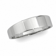 Picture of 14K White Gold Flat Tapered Band