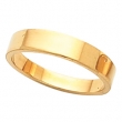 14K Yellow 04.00 MM Flat Tapered Band