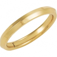 Picture of 14K Yellow Gold Knife Edge Comfort Fit Band