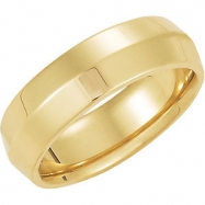 Picture of 14K Yellow Gold Knife Edge Comfort Fit Band