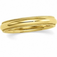 Picture of 14K Yellow Gold Comfort Fit Milgrain Band