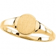14K Yellow RING Signet Ring