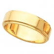 10K Yellow Gold Flat Edge Band