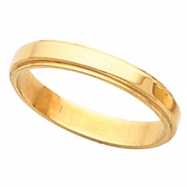 Picture of 14K Yellow Gold Flat Edge Band