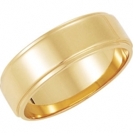 Picture of 10K Yellow Gold Flat Edge Band