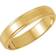 Picture of 14K Yellow Gold Flat Edge Band
