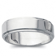 Picture of 14K White Gold Flat Edge Band