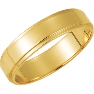 Picture of 14K Yellow Gold Flat Edge Band