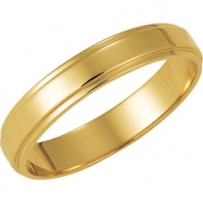 Picture of 14K Yellow Gold Flat Edge Band
