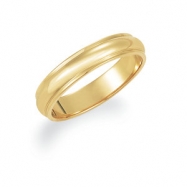 Picture of 14K Yellow Gold Half Round Edge Band