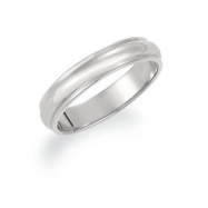 Picture of 14K White Gold Half Round Edge Band