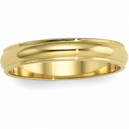 Picture of 14K Yellow Gold Half Round Edge Band