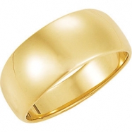 Picture of 10K Yellow Gold Half Round Tapered Band