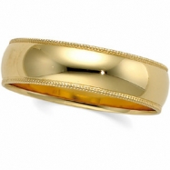 Picture of 10K Yellow Gold Light Milgrain Band