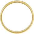 14K Yellow Gold Light Milgrain Band