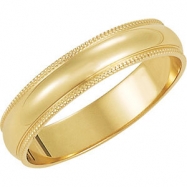 Picture of 14K Yellow Gold Light Milgrain Band