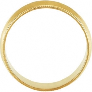 Picture of 14K Yellow Gold Light Milgrain Band