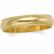 14K Yellow Gold Light Milgrain Band