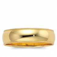 Picture of 14K Yellow Gold Light Milgrain Band