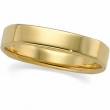 14K Yellow Gold Square Comfort Fit Band