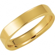 Picture of 14K Yellow Gold Square Comfort Fit Band