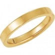 14K Yellow Gold Flat Comfort Fit Band
