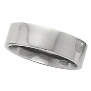 Picture of 14K White Gold Flat Comfort Fit Band