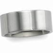 14K White Gold Flat Comfort Fit Band