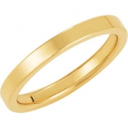 Picture of 14K Yellow Gold Flat Comfort Fit Band