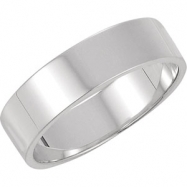 Picture of 14K White Gold Flat Band