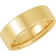 18K Yellow 06.00 MM Flat Comfort Fit Band