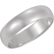 Picture of Sterling Silver 12mm Half Round Band