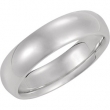 14K X1 White 06.00 MM COMFORT FIT BAND Comfort Fit Band