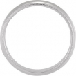 14K White Gold Milgrain Band