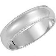 Picture of 14K White Gold Milgrain Band