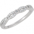 14K White Gold Diamond Matching Band