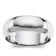 Picture of 14K White 04.00 MM Half Round Band