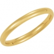 14K Yellow Gold Light Comfort Fit Band