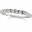 14K White Gold Diamond Band