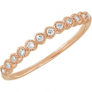 Picture of 14K Rose Gold Diamond Ring