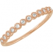 14K Rose Gold Diamond Ring