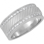 Picture of 14K White Gold Bridal Anniversary Band